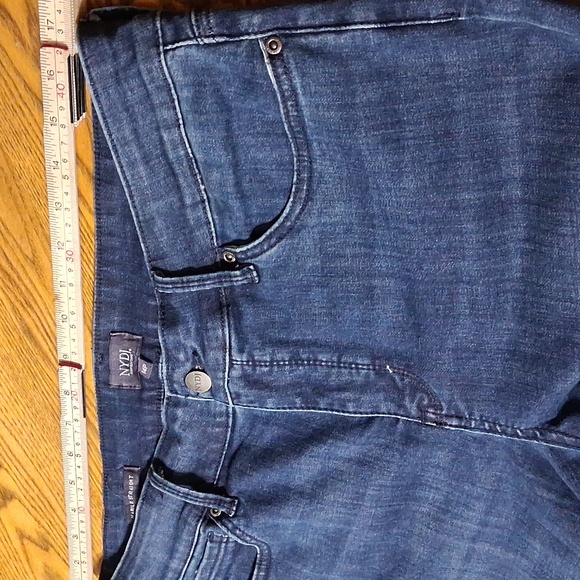 NYDJ Jeans 14P Womens BLUE  Dark MARILYN STRAIGHT LEGS Preowned Used - Picture 6 of 8